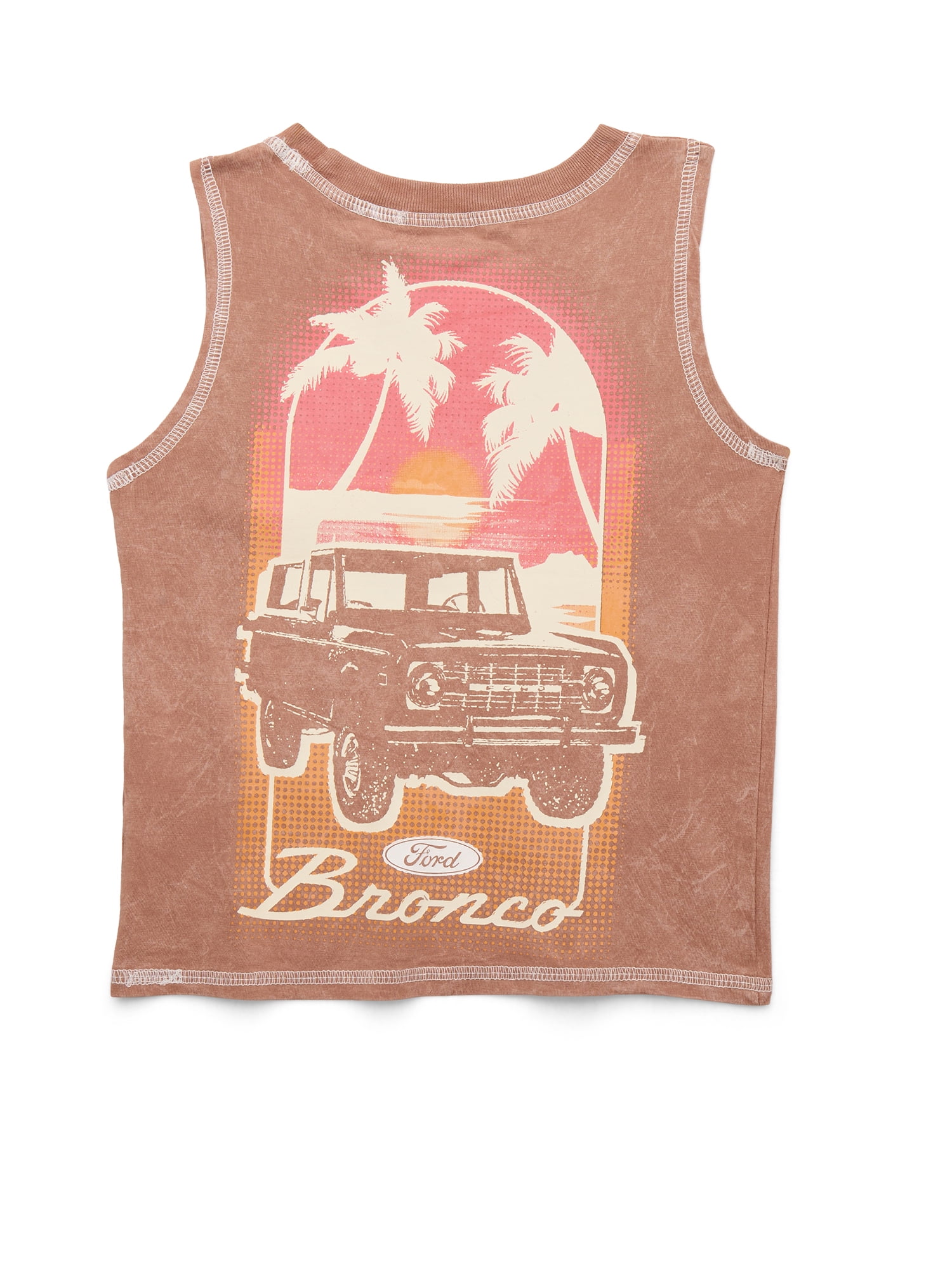 Ford Bronco Toddler Boys Tank Top with Front and Back Graphics, Sizes 12M-5T