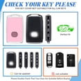thumbnail image 2 of Key Fob Cover Compatible with Mazda 3 6 CX-5 CX-9 CX-30 CX-50 CX-70 2019-2025 Keychain Case Holder Protector,Silver/Pink, 2 of 6