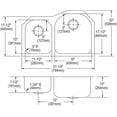 thumbnail image 2 of Elkay ELUH311910L Deep Double Bowl Undermount Sink, 2 of 7