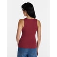 thumbnail image 3 of No Boundaries Ribbed High Neck Tank Top, Women's XXS-XXL, 3 of 5