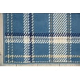 Blue Farmhouse Plaid Area Rug by Pinewood Grove