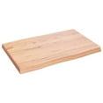 thumbnail image 2 of vidaXL Table Top Light Brown 60x40x(2-4) cm Treated Solid Wood Live Edge, 2 of 5