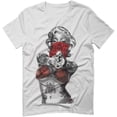 thumbnail image 3 of Marilyn Monroe Gangster Red Rose Cool Graphic Hipster Red Roses Summer for men T Shirt, 3 of 5
