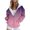 Purple coats for women, variant on clear 50% off Usmixi Sweatshirt Coats for Women Womens Hooded Coats Long Sleeve Loose Winter Lightweight Sweatshirt Jackets Fashion Gradient Print Drawstring Full Zip Outwear with Pocket Clearance