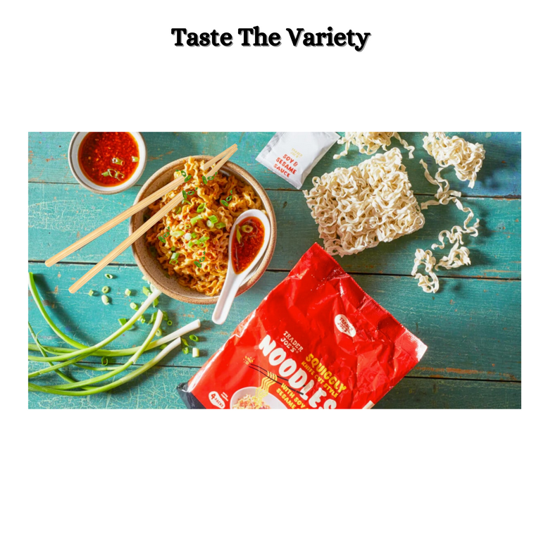 Trader Joe's Squiggly Knife Cut Noodles with Soy & Sesame Sauce