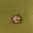 thumbnail image 3 of Jordan Manufacturing 20" x 20" Citron Solid Square Reversible Decorative Throw Pillow with Front Button, 3 of 5