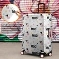 thumbnail image 4 of White Cow Moo Pattern Luggage Cover Fashion Suitcase Cover Baggage Covers Fit 25-28 Inch Luggage (Go Travel), 4 of 5