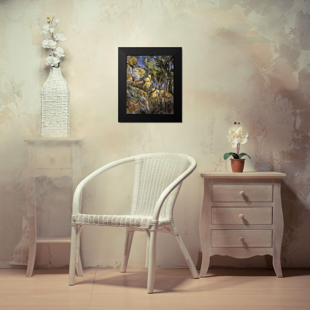 Cezanne, Paul 12x14 Black Modern Framed Museum Art Print Titled - Le Paysage des Dernieres Annes