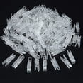 thumbnail image 2 of 100 Pieces Mini Transparent Plastic Clip Hanging Photo Clips (Clear), 2 of 5