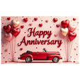 thumbnail image 2 of Colorful Happy Anniversary Banner with Balloons and Confetti Backdrop Background Decorations Party Supplies Photography Props Celebration Decor, 2 of 8
