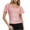 Pink, variant on fatyb Womens Sequin Tops Sparkly Square Neck Party Shirts Short Sleeve Glitter Dressy Blouses for Club