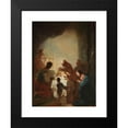 thumbnail image 2 of Johann Zick 12x14 Black Modern Framed Museum Art Print Titled - Presentation in the Temple, 2 of 5