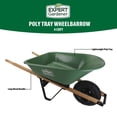 thumbnail image 2 of Expert Gardener 4 Cubic ft Poly Tray Wheelbarrow, 250 lb Load Rating, 2 of 14