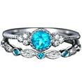 thumbnail image 2 of Flmtop 2 Pcs Bague de Doigt à Double Type Non Allergique Durable Bague Cycle de Mode pour Cadeau, 2 of 7