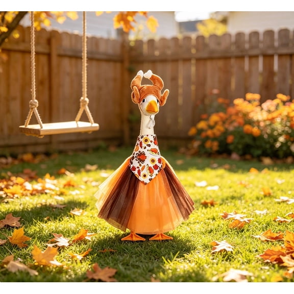 27 Inch Porch Goose Outfit , Outdoor Yard Decor & Party Props