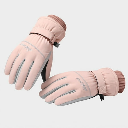 

Gloves for Women Breathable Work Gloves Driving Womens Gloves Workout Gloves for Men Climbing Gloves Cloth Gloves Women s warm winter outdoor riding skiing windproof waterproof gloves Pink One Size