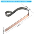 thumbnail image 2 of Christmas Stocking Holders, 6pcs Stocking Holder Stand Metal Hooks for Fireplace Decorations, Bronze, 2 of 5