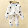 thumbnail image 3 of Odeerbi 6M-10Y Pijamas de Algodón de Verano Para Niños Con Mangas Largas Y Pantalones Con Estampados Suaves Pijamas de Dos Piezas, 3 of 3