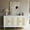 White, variant on BOCVKENN Rattan Decorated Sideboard Buffet Cabinet, Farmhouse Style, for Dining Room, 48.4" x 15" x 33.3"