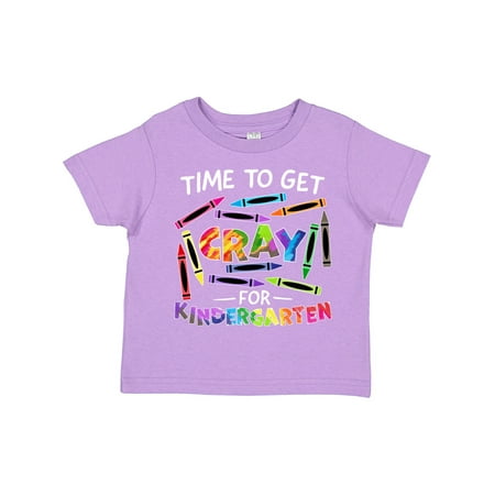 

Inktastic Time to Get Cray for Kindergarten Back to School Gift Toddler Boy or Toddler Girl T-Shirt