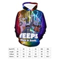 thumbnail image 2 of Unisex Men Women Yeep Hide And See0 Hoodies 3D Fashion Digital Print Cartoon Pullover Hooded Sweatshirts with Pockets, 2 of 8