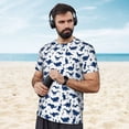 thumbnail image 4 of Wukai Cute Cartoon Dinosaur Print Men's Short-Sleeved Mesh T-Shirt,Quick-Dry Short Sleeve Workout T-Shirt-Medium, 4 of 8