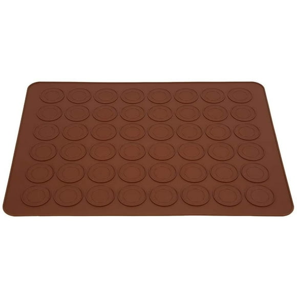 Silicone Macaron Mats, 48 Grids Macaron Pads NonSticking Kitchen Baking Molds Mats Pads for Making or Baking Macarons Cookies at Home Bakery Cake Shop