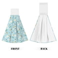 thumbnail image 2 of Kdxio Bee Flower Hand Towel with Loop Hanging Towel Absorbent Tie Towels for Kitchen Tea Bar Bathroom Decor, 2 of 7