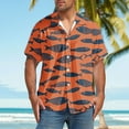 thumbnail image 1 of Blusa y camisa de manga corta con cuello vuelto, moda para mujer, informal, de manga corta, con cuello vuelto, con botones y estampado, blusa para hombre, 1 of 7
