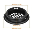 thumbnail image 2 of 35mm Circular Soffit Vent, 20 Pack Stainless Steel Round Air Vents, Black, 2 of 5