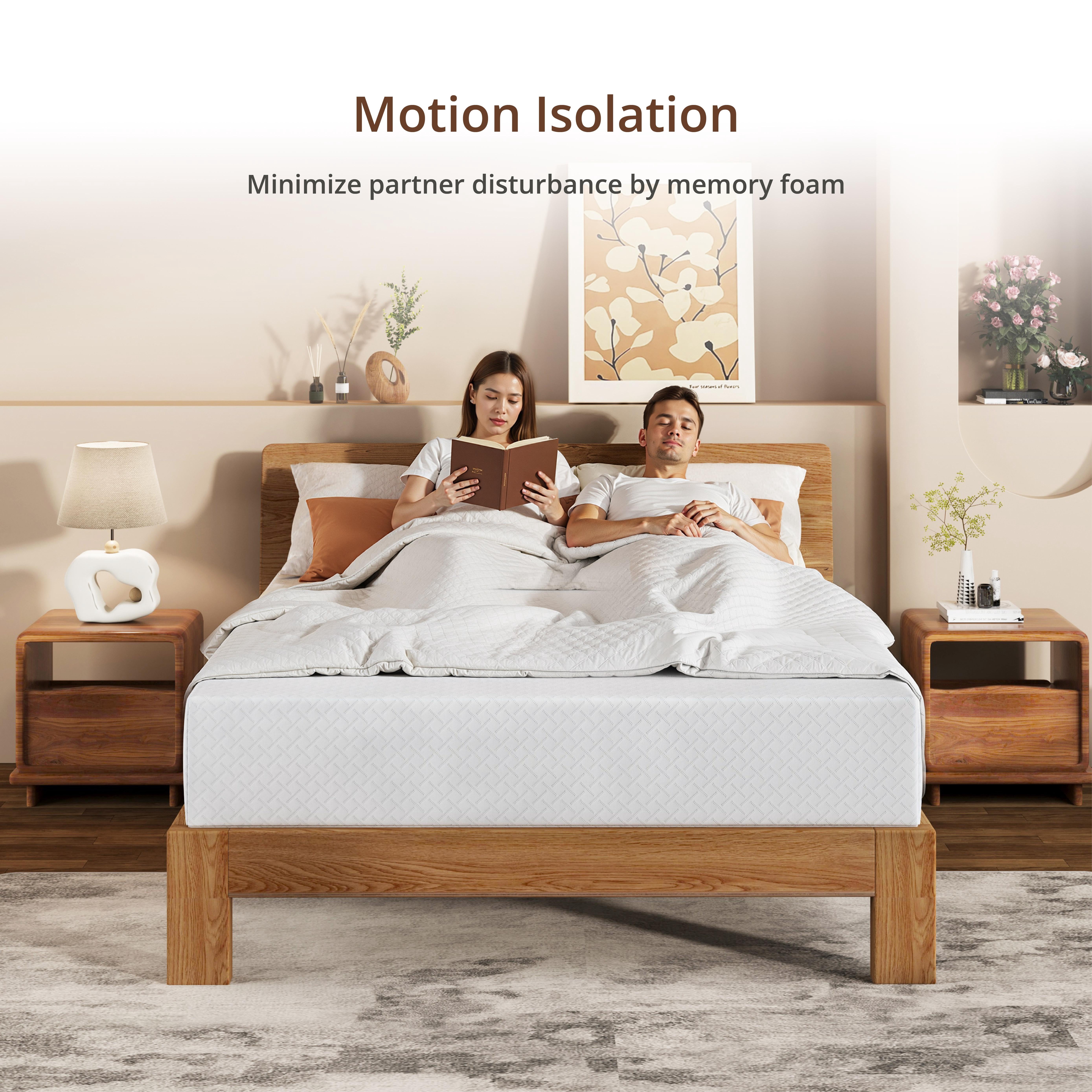 EGOHOME TrueZen King Mattress, 12" Memory Foam Mattresses in a Box, Medium