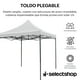 thumbnail image 2 of Carpa Toldo Plegable Reforzado 3x3 Lona Impermeable Acero In, 2 of 8