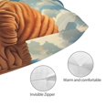 thumbnail image 3 of Kdxio Cotton Pillow Cases 14"x20" Pillowcases,Soft and Breathable Bedroom Pillow Cases-Sunshine Cloud Bulldog-No Pillow Core, 3 of 5