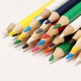 thumbnail image 6 of Uxcell 6 Pcs Wooden Colored Pencils, Short Oil Based Colored Pencils for Artists Teachers Adults Coloring Books Painting Sketching Drawing, Light Green/Light Blue/Yellow, 6 of 6
