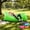 Green, variant on Inflatable Air Sofa Bed, Comfortable Outdoor Lounger for Backyard, Camping, and Beach Trips