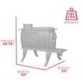 thumbnail image 4 of US Stove 900 Sq. Ft. Logwood Stove EPA certifed, 4 of 7