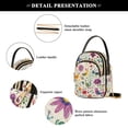 thumbnail image 4 of FORMRS Crossbody Bag for Women Quilted Travel Shoulder Cell Phone Purse with Chain Strap Handbag, Purple Cartoon Animals, 4 of 7