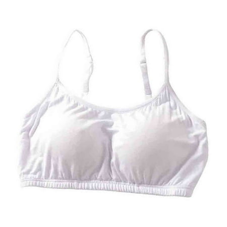 TFEOQRY Bras for Women Solid Color Underwear Bra without Underwire Full Coverage Brassiere Tops Underwear White