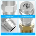 thumbnail image 4 of Boquillas limpiadoras de superficies Valve MEANLIN 50°, 1/4 pulgadas, NPT, 4000 PSI, paquete de 5, 4 of 7