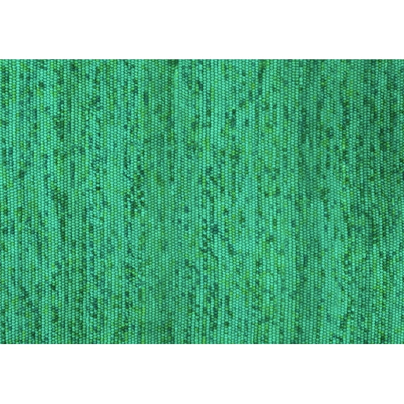 Ahgly Company Machine Washable Indoor Rectangle Abstract Turquoise Blue Contemporary Area Rugs, 2' x 4'