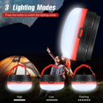 thumbnail image 2 of Linternas LED para acampar, luces de camping impermeables, luces de tienda de campaña que funcionan con pilas, 3 modos para cortes de energía, emergencia, camping, pesca, senderismo Auto, 2 of 5