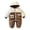 Brown-k7BIC, variant on OJSFQUFP Baby Winter Snowsuit Hooded Padded Jumpsuit Color Block Cute Pocket Design Warm Cold Weather for Toddler Boys Girls