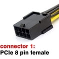 thumbnail image 4 of 8 Pin PCIe Extension Cable, 8 Pin to 8 (6+2) Pin Male 25 Inch PCI Extension Cable (2 Pack), 4 of 5