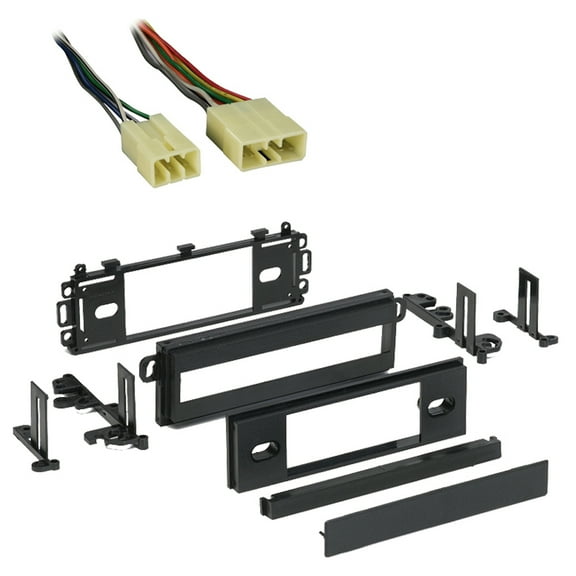 Fits Mitsubishi Montero 87-91 Single DIN Harness Radio Install Dash Kit