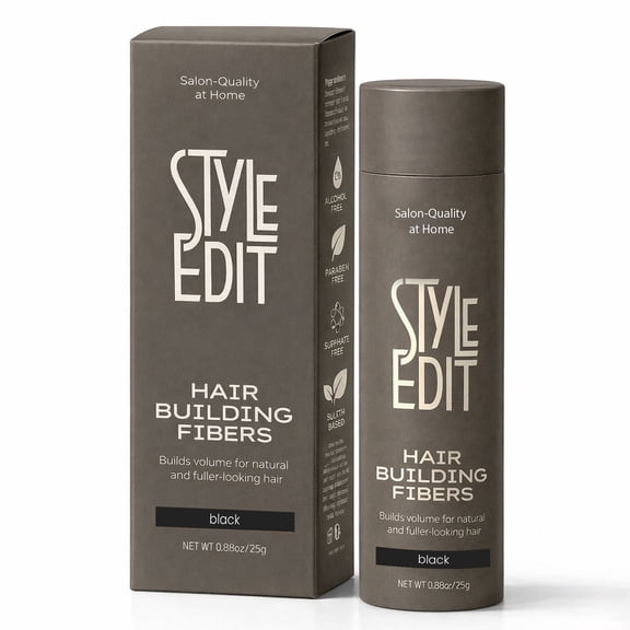 Style Edit Hair Building Fiber Black