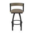 thumbnail image 5 of 861 Artemis 30" Swivel Bar Stool with Black Wrinkle Finish and Canter Earth Seat and Back, 5 of 5