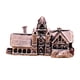 thumbnail image 5 of Figura de castillo en miniatura,Figura de latón de mini castillo coleccionable retro,Figura de metal en miniatura para decoración del hogar,Pequeña estatua decorativa coleccionable como, 5 of 8