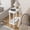White-2 Tier Shelf, variant on Narrow Side Table, Small End Table with Storage Shelf, 2-Tier Small Coffee Tables for Living Room, Bedroom, Narrow Spaces (White)