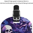 thumbnail image 4 of Square 2Pack PU Leather Skeleton Cruise Luggage Tag with Privacy Cover and Name ID Tag for Travel Handbags Backpacks Luggage Tags, 4 of 6