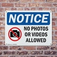 thumbnail image 4 of (2 Pack) No Photos Or Video Allowed OSHA Notice Sign 14 Inch X 10 Inch Plastic Sign, Weather Resistant, UV Protected for Workplace, Business, and Construction Site, Made in the USA, 4 of 8